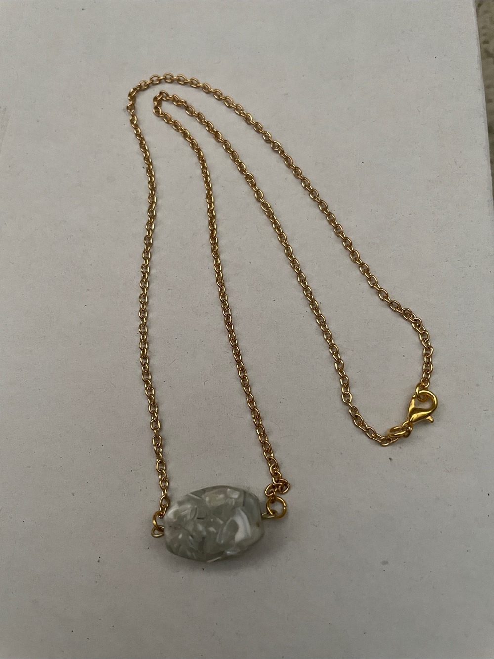 Shimmery gemstone necklace